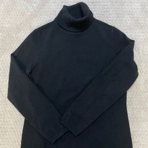 100% Cashmere Turtleneck Sweater Black Size M